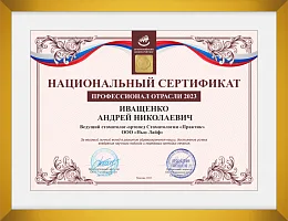 Сертификаты и дипломы Иващенко Андрей Николаевич