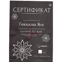 Сертификаты и дипломы Геюшова Яна Набиевна