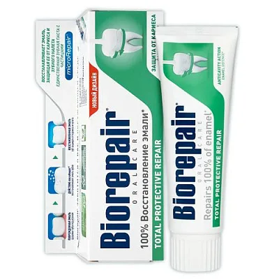 Зубная паста для комплексной защиты зубов и десен Biorepair Total Protection Repair