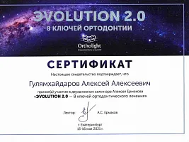 Сертификаты и дипломы Гулямхайдаров Алексей Алексеевич