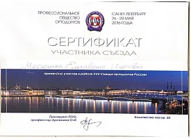 Сертификаты и дипломы Литвинова Елизавета Игоревна