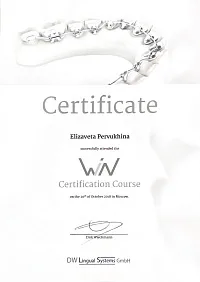 Сертификаты и дипломы Литвинова Елизавета Игоревна