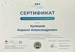 Сертификаты и дипломы Кулешов Кирилл Александрович