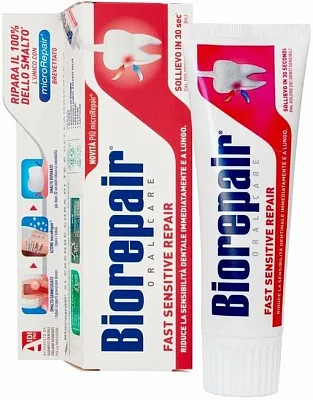 Зубная паста для чувствительных зубов Biorepair Fast Sensitive Repair