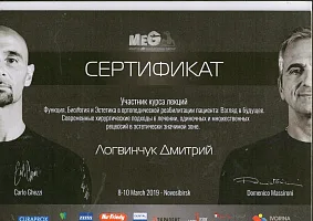 Сертификаты и дипломы Логвинчук Дмитрий Николаевич