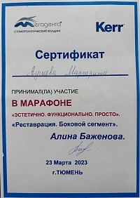 Сертификаты и дипломы Аушева Маргарита Александровна